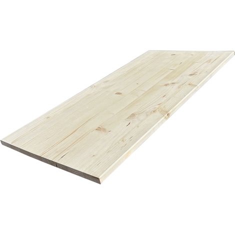 Tablette Sapin Rustique, L.80 cm x l.30 cm, Ep.18 mm (1/5)