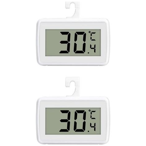 Termómetro digital para refrigerador SUTMSH, mini termómetro digital LCD, termómetro digital para refrigerador y congelador con pantalla LCD, modo de colocación colgante. (1/5)
