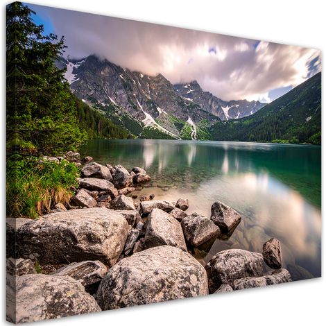 Wandbild Landschaft See Berge Natur 60x40 cm (1/5)