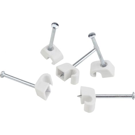 Expressschelle 4-7mm weiß 50x Nagelschellen (1/3)