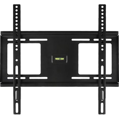 Support TV, Design ultra-plat, Haute capacité de charge, noir (1/2)