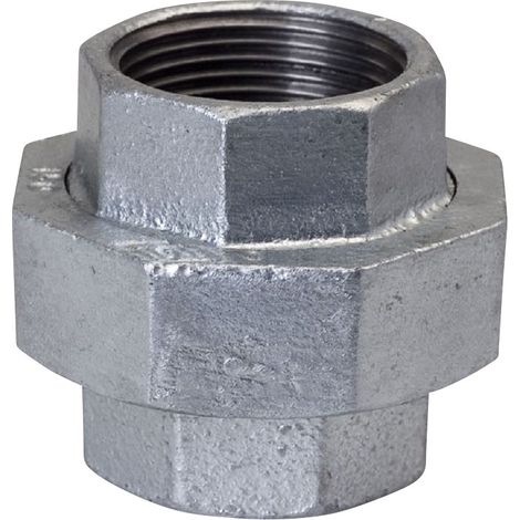 Mamelon double droit à visser 1" galvanisé U1, NR 48, NR 330 OPAL