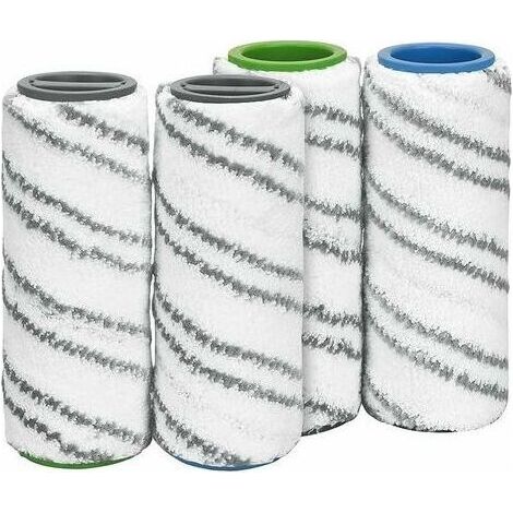 Lot de 4 Rouleaux de Rechange pour Kärcher FC3 FC5 FC7 Nettoyeur de Sol sans FI Accessoire 2.055-007.0 (1/3)