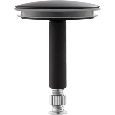 Bouchon de vidange de baignoire en laiton de 43 mm anti-obstruction avec bouton poussoir - Hauteur réglable - Remplacement pour salle de bain, baignoire, lavabo (1/4)