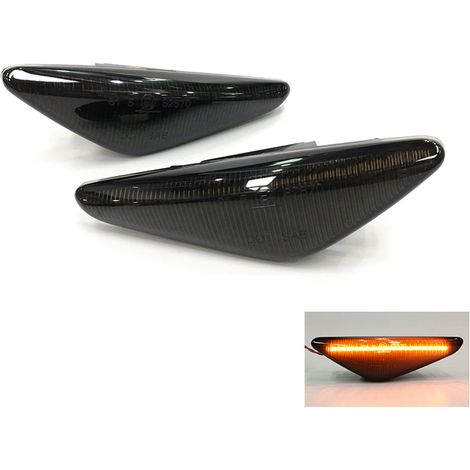 Kit Freccia Laterale a Led Side Marker Lente Nero Fume Luce Arancione Per BMW X5 E70 X3 F25 X6 E71 E46 63137171008 (1/3)