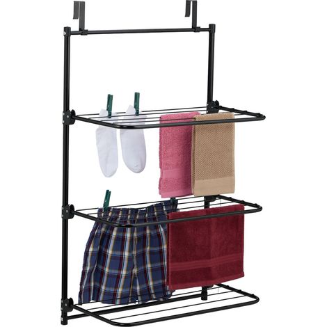 Door Hanging Laundry Drying Rack, Foldable Iron Design (1/5)
