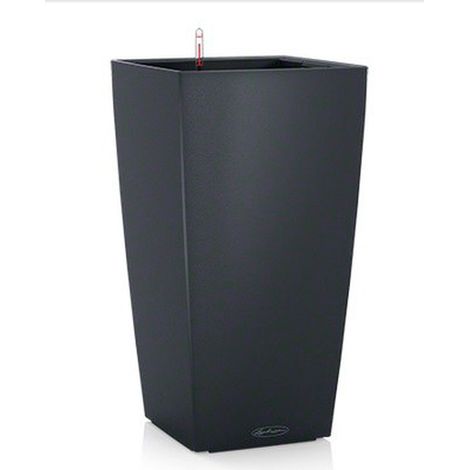 Jardiniere - LECHUZA - Cubico Color 30 - Ardoise - Systeme de sous-irrigation - Résistance au gel (1/5)