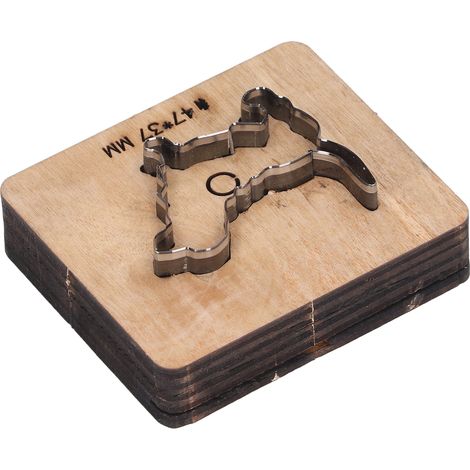 Matrice de découpe pour cuir, poinçon en forme de chien, outil de découpe et de modelage, 47 x 37 mm, pour papier et caoutchouc. (1/5)