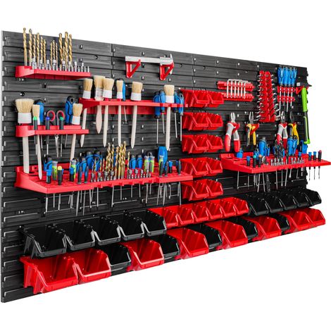 Pannello portautensili 156x78 cm, scaffale per officina/garage (1/5)