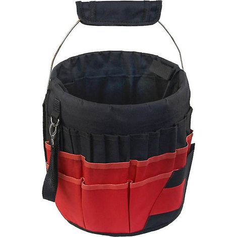 Multifunktionale und tragbare Gartengerätetasche mit 42 Fächern, verschleißfest. (1/4)