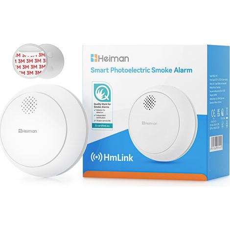 Detecteur de Fumée Connecté sans passerelle, Batterie 10 Ans, Detecteur de Fumée avec Fixation Magnétique, Alarme Fumée Smart Home (1/5)