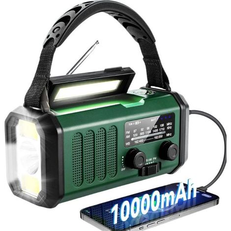 Radio de Emergencia Portátil 10000 mAh