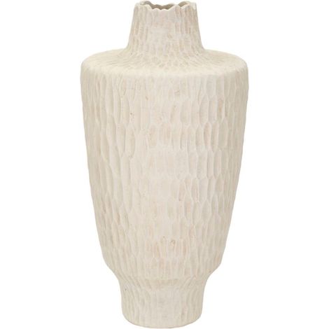 Vaso da terra in magnesite crema, Ø29,5x57 cm – Shade (1/5)