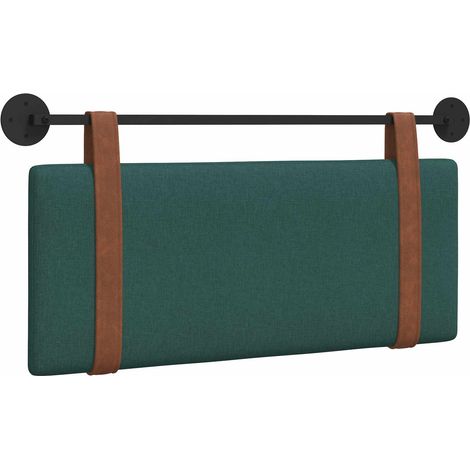 Hanging Headboard Dark Green Antique PU vidaXL