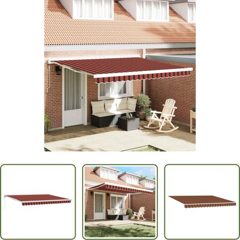 Store rétractable - Auvent Rétractable Jaune et Orange 400 × 350 cm (1/5)
