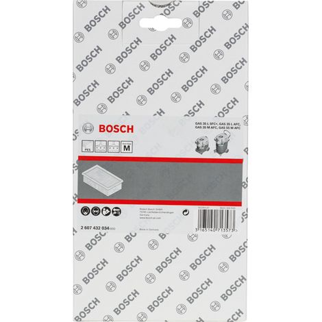 Filtro pieghettato piatto Bosch in poliestere, quadrato, 6150 cm², 240 x 140 x 56 mm