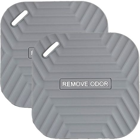 Lot de 2 Bouchon de Vidange de Douche,Bouchon Douche Anti Odeur en Silicone Gris,Clapet Anti Retour Universel pour Salle de Bain,Cuisine,Baignoire et Terrasse (1/5)