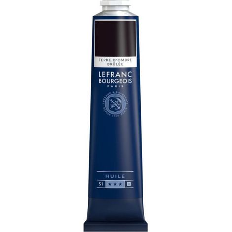 Peinture à l'huile en tube terre d'ombre brûlée 150ml - Lefranc & Bourgeois
