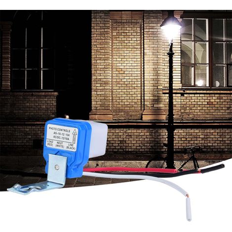 Automatischer Ein-/Ausschalter für Straßenlaternen, Lichtsteuerung, Lichtsensor, 12 V Wechselstrom, 10 A (1/5)