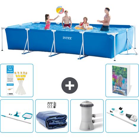 Rechteckiger Frame Pool - 450x220x84 cm - 7-teilig S149