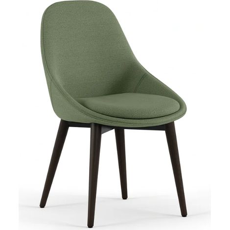Delphi, Set di 4 sedie in tessuto Verde (58cm X 49cm H. 85cm) Duzzle (1/5)