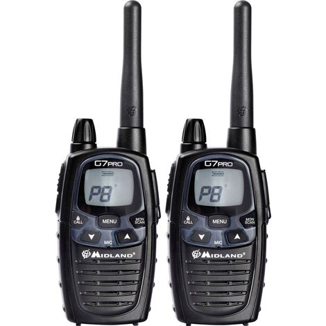 Midland G7 Pro Twin C1090.13 PMR/LPD-Handfunkgerät 2er Set (1/2)