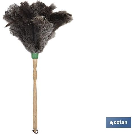 Plume d'autruche 54cm avec manche ergonomique (1/4)
