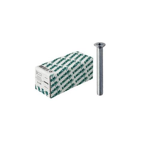 Tornillos avellanados con ranura en estrella DIN 965-4.8, -H HDG M8 x 25 KP E-NORMpro (por 50)