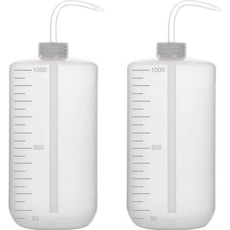 2er-Pack 1000-ml-Quetsch-Spülflaschen aus Kunststoff mit schmaler LDPE-Öffnung, Quetsch-Gießflasche, 1000 ml (1/5)