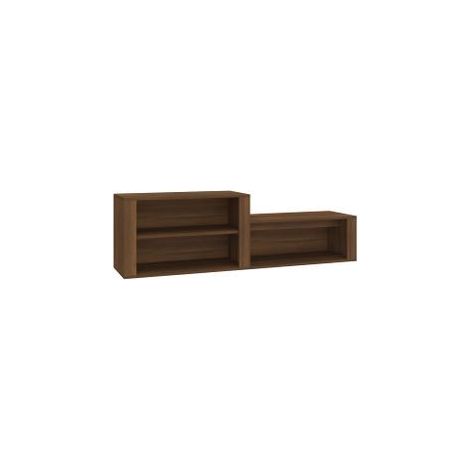 Armoire à chaussures Chêne marron 150x35x45 Bois d'ingénierie (1/5)