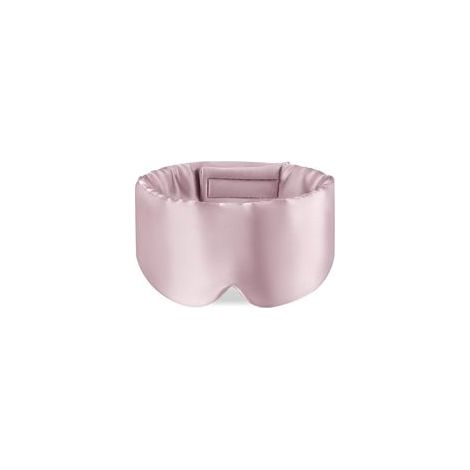 Masque de sommeil en soie de mûrier avec bandeau réglable pour hommes et femmes, grand masque de sommeil et bandeau pour dormir la nuit, voyager et faire la sieste, rose