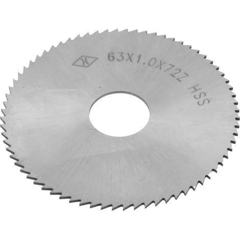 Lame de scie circulaire 72 dents en acier rapide, disque de coupe 63 x 1 x 16 mm, accessoire pour outillage (1/5)