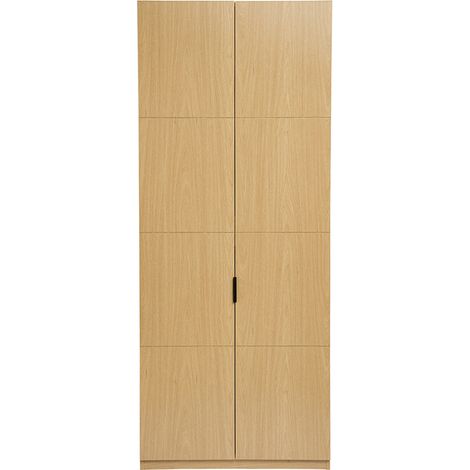 Armario con perchas acabado en madera de roble L90 cm GARENCE