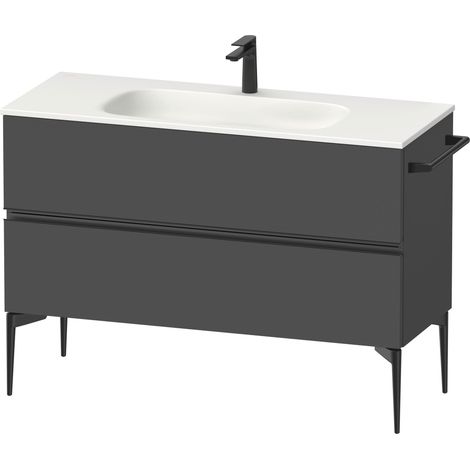 Duravit Sivida Meuble sous-lavabo, 2 tiroirs, poignée encastrée