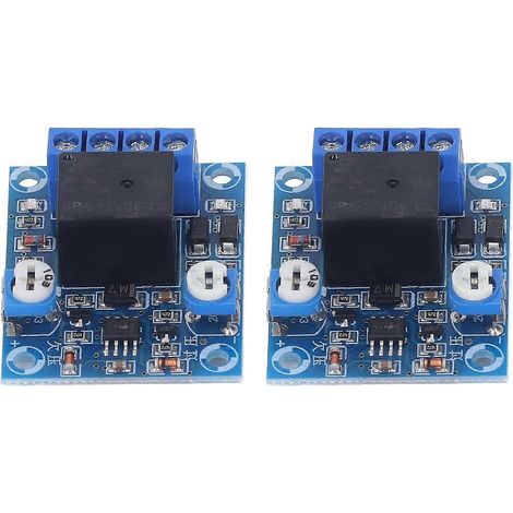 2 Stück 12V Batterie-Unterspannungsschutzplatine mit Abschaltschutzschaltermodul und Drehknopfeinstellung
