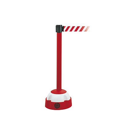 Barrera de cinta  poste de advertencia  longitud de extracción