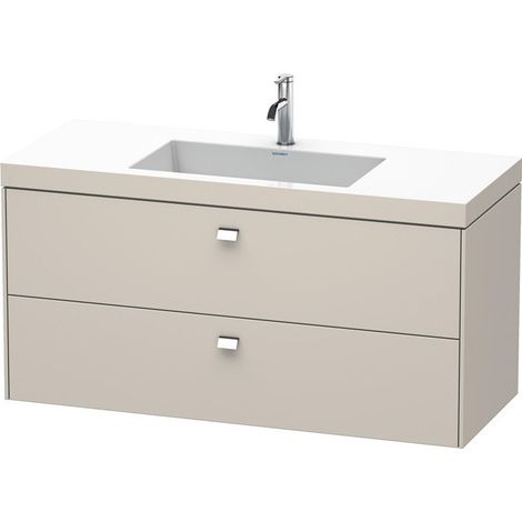 Meuble sous-vasque BRIOSO 613x1200x480mm WT Vero Air Gri ch 1 trou de robinetterie