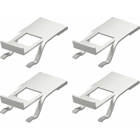– Lot de 4 limiteurs d'angle 85° pour charnières Tiomos – Acier brut – Installation facile pour espaces restreints – Protection meubles