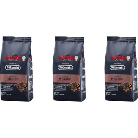 Ersatzteil - 3er Pack KIMBO Espresso Prestige Kaffeebohnen 250g - - DELONGHI, KENWOOD, BRAUN, ARIETE, SIMAC, SUPERCALOR, BIFINETT, SILVERCREST, ENKHO