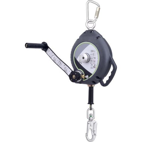 Anticaída retráctil con torno de rescate integrado cable inoxidable y resistencia 12 kN KALYPSO KRATOS SAFETY                                             30 m