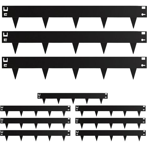 Steel Lawn Edging, Flexible Garden Border, Weed Barrier (1/5)