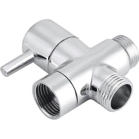 Répartiteur de tuyau en T à 3 voies, distributeur de robinet en laiton chromé durable, mitigeur thermostatique pour douchette murale Starlight