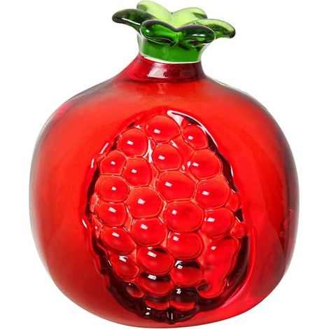 Cadeaux de grenade de cristal Cadeaux de grenade Cadeaux de statue de fruits de simulation Tables de papier Art décorations de verre Cadeaux de souvenir - Grenade (1/5)