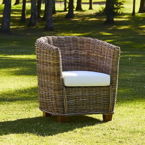 Fauteuil rond de jardin en kubu