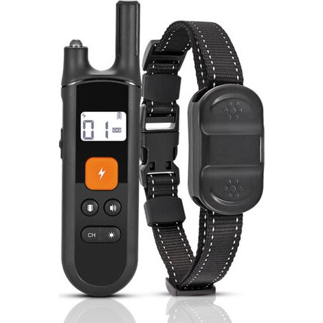 Appareil de dressage intelligent pour chiens, sûr pour arrêter les aboiements sans blesser les chiens, portée de télécommande ultra-longue, avec lumière LED (1/4)