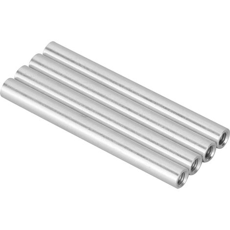4 Stück Abstandshalter-Rundrohrverlängerungen aus Aluminium mit Innengewinde M4x0,7 mm für Roboterzubehör (1/5)