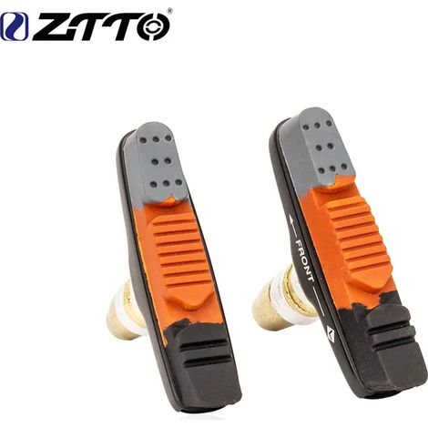 Patins de frein en alliage d'aluminium pour vélo pliant, capuchons résistants à l'usure, patins en caoutchouc durable adaptés aux jantes BMX de 14, 16, 18 et 20 pouces. (1/5)