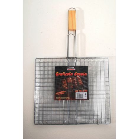 griglia per barbecue in acciaio 40x35x66 cm