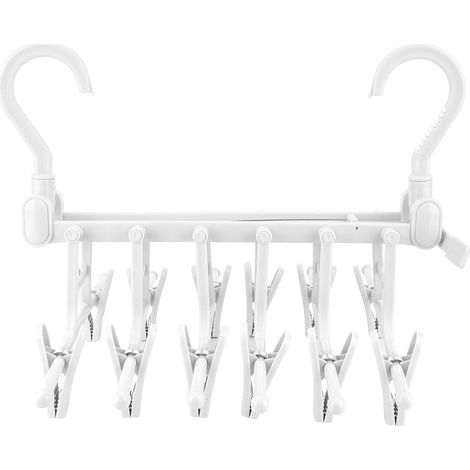 Cintre Extensible Pour Pantalons - Organisateur De Placard En Pp - Rotation 360 Degrés - Capacité 6 Pièces (1/5)