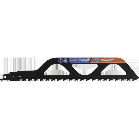 Sierra Norton Clipper S1243HM 304mm, Corte en Bloques Perforados y Hormigón Celular, Alta Durabilidad y Precisión